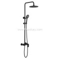 Bathroom Rain Shower Set Matt Black